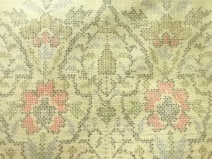 アンティーク　更紗模様織り出し本場大島紬着物(5マルキ)